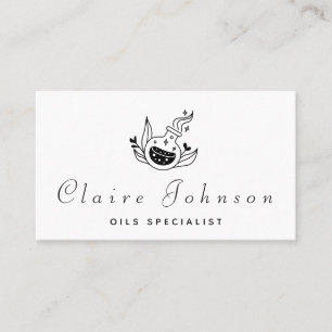 Oils Specialist Magic Potion Classic Black & White Visitkort