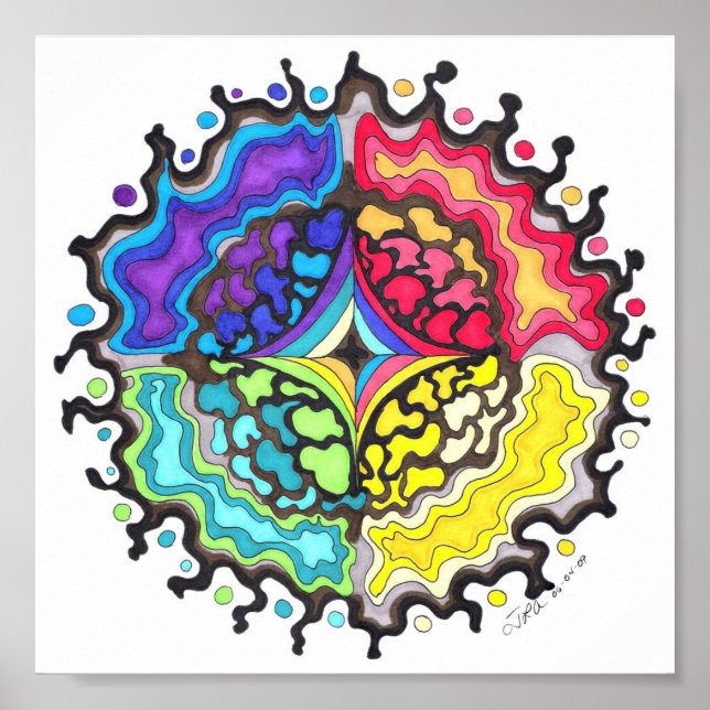 OilslickMandala Poster (Framsidan)