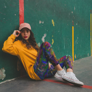 Oily Grunge Bläck Leggings