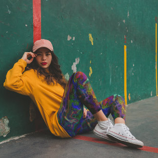 Oily Grunge Bläck Leggings