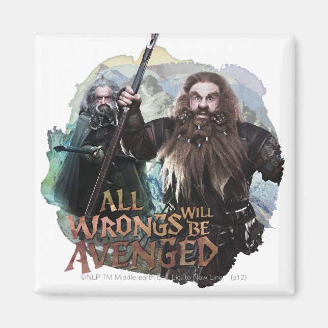Oin och Gloin Magnet (Framsidan)