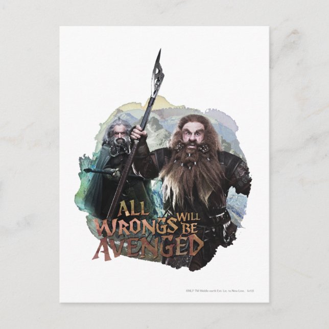 Oin och Gloin Vykort (Framsida)