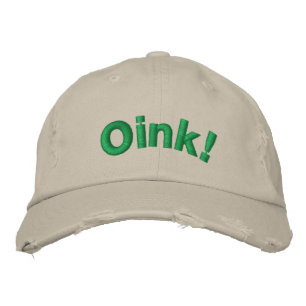 Oink! Broderad Keps