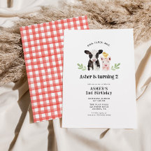 Oink Cluck Moo Cute Boskap Birthday