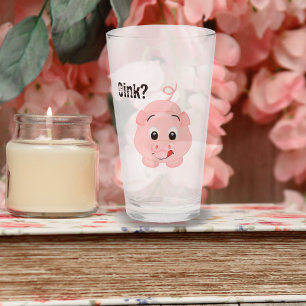 Oink? Cute Rosa Gris Glaskopp