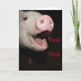 Oink elak I kärlek du, Gris Mors dag-kort Kort
