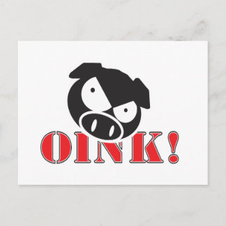 OINK_GraphicReversed Vykort