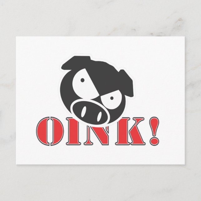 OINK_GraphicReversed Vykort (Framsida)