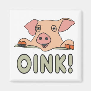 Oink Gris Magnet