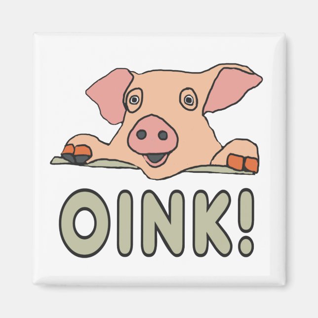 Oink Gris Magnet (Framsidan)