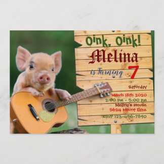 Oink, inbjudan till Guitar gris!
