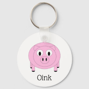 "Oink" Little Pig Keychain Nyckelring