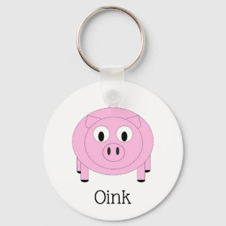 "Oink" Little Pig Keychain Nyckelring