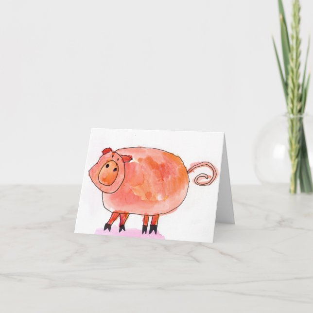 Oink! •, Max Kaderabek, ålder 8 Kort (Framsida)