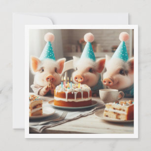 Oink! Oink! Anmodande av alla party-djur, gården i Inbjudningar