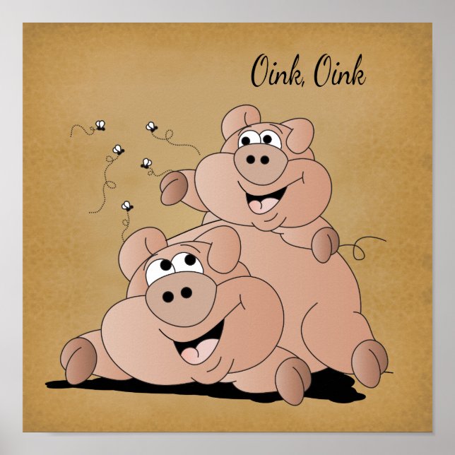 Oink, Oink Little Pig 🐷 Poster (Framsidan)