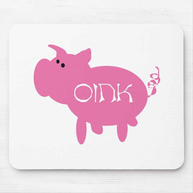 Oink rosa grisTshirts och gåvor Musmatta (Framsidan)