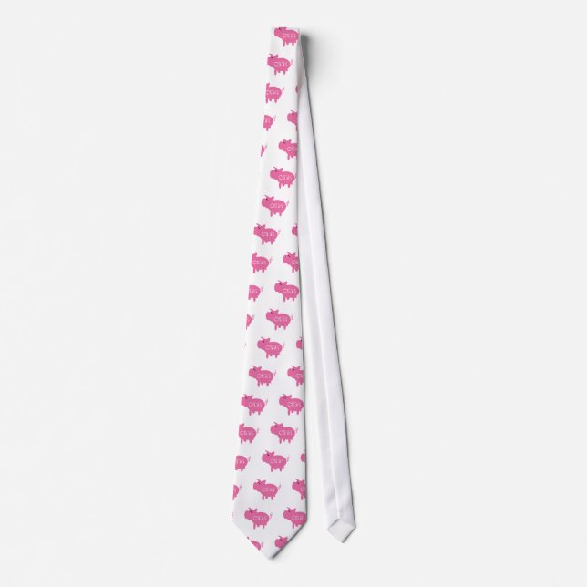 Oink rosa grisTshirts och gåvor Slips (Framsida)