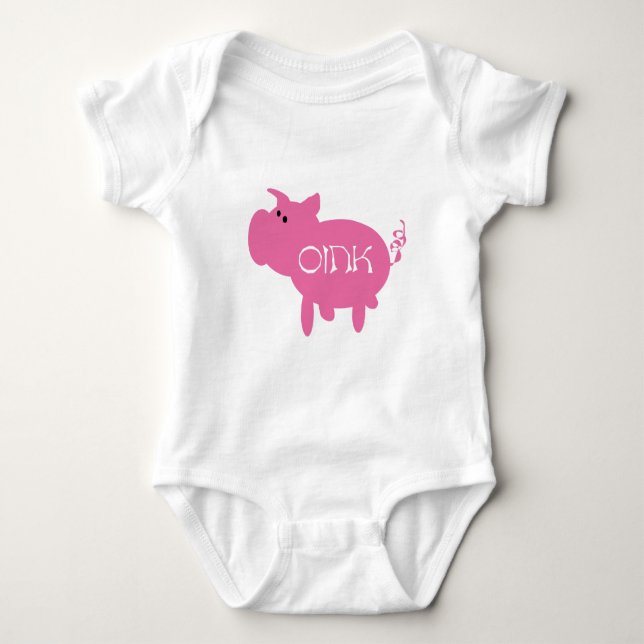 Oink rosa grisTshirts och gåvor T-shirt (Framsida)