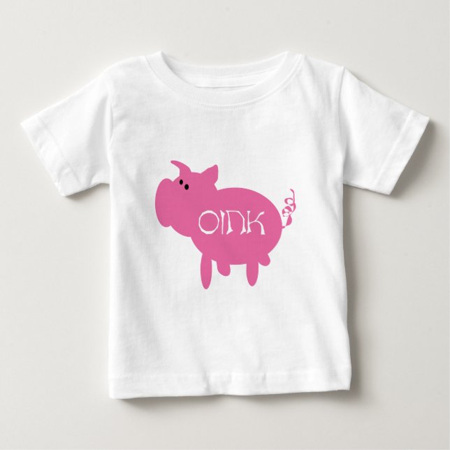 Oink rosa grisTshirts och gåvor T-shirt (Framsida)