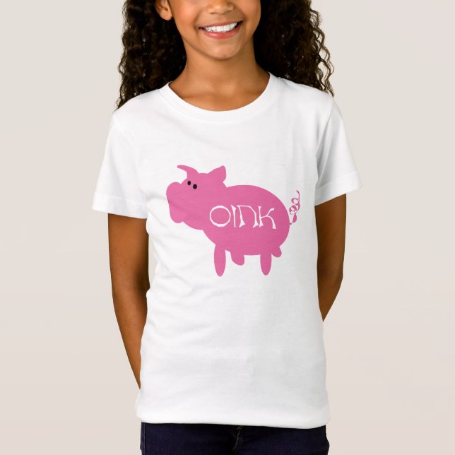 Oink rosa grisTshirts och gåvor Tee (Framsida)