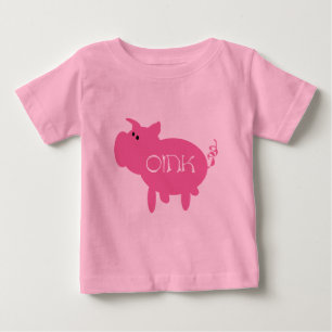 Oink rosa grisTshirts och gåvor Tee Shirt