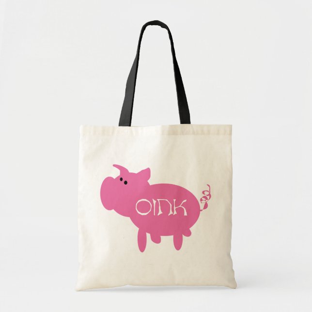 Oink rosa grisTshirts och gåvor Tygkasse (Framsidan)