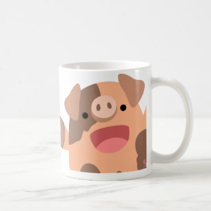 Oinky mugg: en grupp av piggies kaffemugg