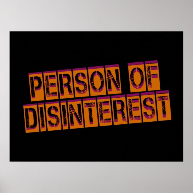 Ointeressant person poster (Framsidan)