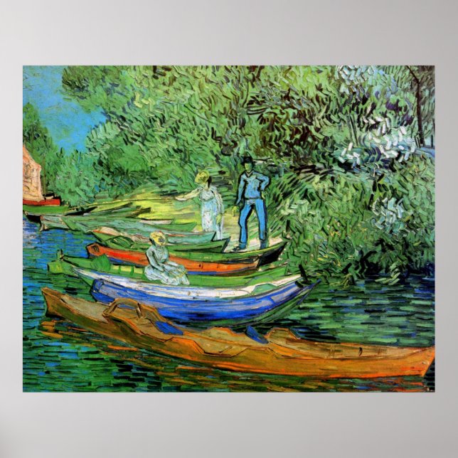 Oise-banken i Auvers av Vincent van Gogh Poster (Framsidan)