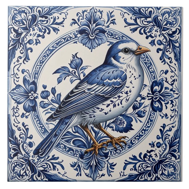 Oiseau 1 kakelplatta (Framsidan)