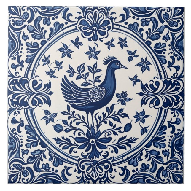 Oiseau 2 kakelplatta (Framsidan)