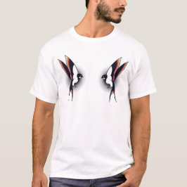 Oiseaux style traditionnel old-school tattoo t shirt