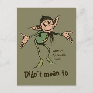 Oj! Arthur Rackham Friendly gnome Grimm CC0996 Vykort