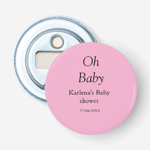 Oj baby lägg till namn babyduschdatum, minimalt t flasköppnare