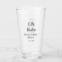 Oj baby lägg till namn babyduschdatum, minimalt t