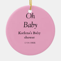 Oj baby lägg till namn babyduschdatum, minimalt t