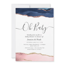 Oj Baby marinens inbjudan till babydusch