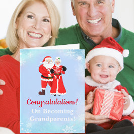 Oj, baby Santa och mormor/morfar/mrs. Claus är far Kort