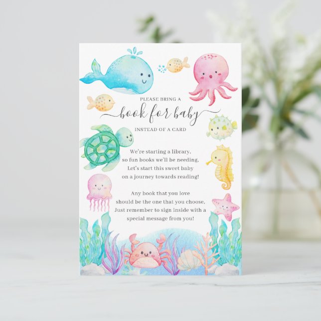 Oj Baby under Sea Bok för Baby Tilläggskort (Stående Fram)