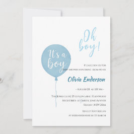 Oj! Ballongbebisen ska födas Inbjudningar