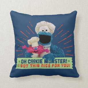 Oj Cookie Monster! Jag Fick Den Här Till Dig Kudde