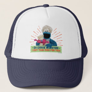 Oj Cookie Monster! Jag fick det här fint till dig Keps