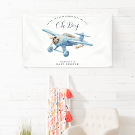 Oj då! Äventyr väntar Flygplanspojke Baby Shower