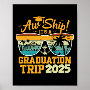 Oj då! Det är en examensresa 2025 kryssningsresa Poster