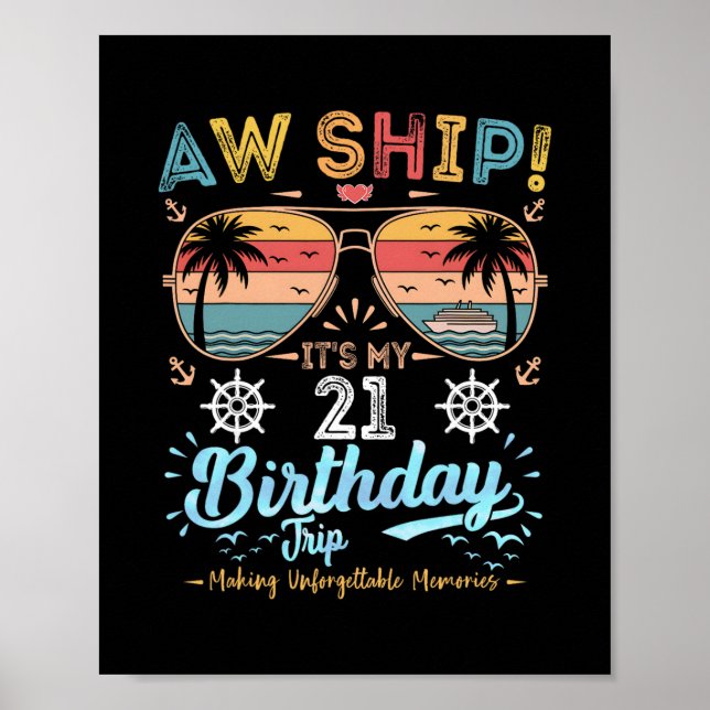 Oj då! Det är min resa på 21-årsdagen Poster (Framsidan)