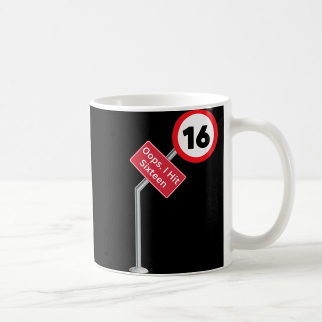 Oj då fyllde jag 16 Roligt 16-års födelsedag för p Kaffemugg (Höger)