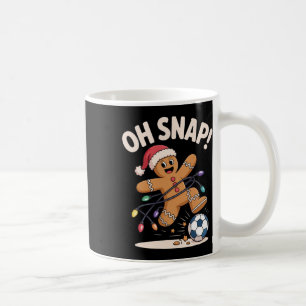 Oj då! Kul jul fotboll fans semester skratt H Kaffemugg