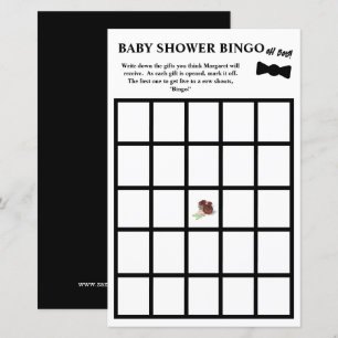 Oj då! Smoking Baby Shower Bingo