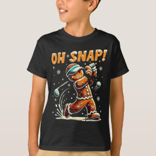 Oj Gingerbread Golfer Golf Jul Golfande T Shirt